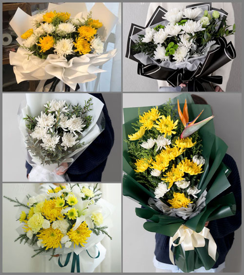 陕西咸阳市永寿县常宁镇东班白村白事花束代送